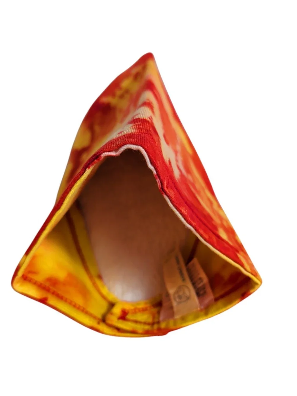 NWOT Tie-Dye Triangle Pet Bandana / Baby Bandaid Bib in Red and Orange